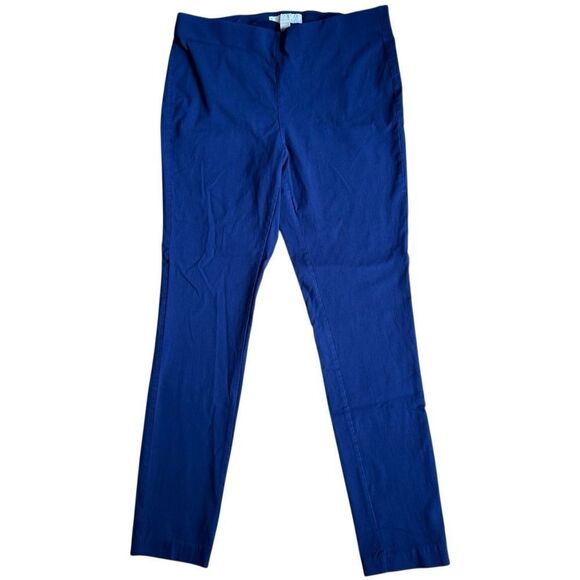 Michael Michael Kors Straight Leg Pull On Pants in True Navy Size Large - Picture 1 of 4